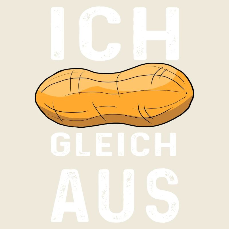 Peanut motif with humorous text