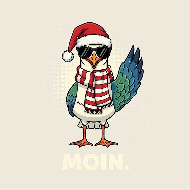 Möwe Weihnachtsmann