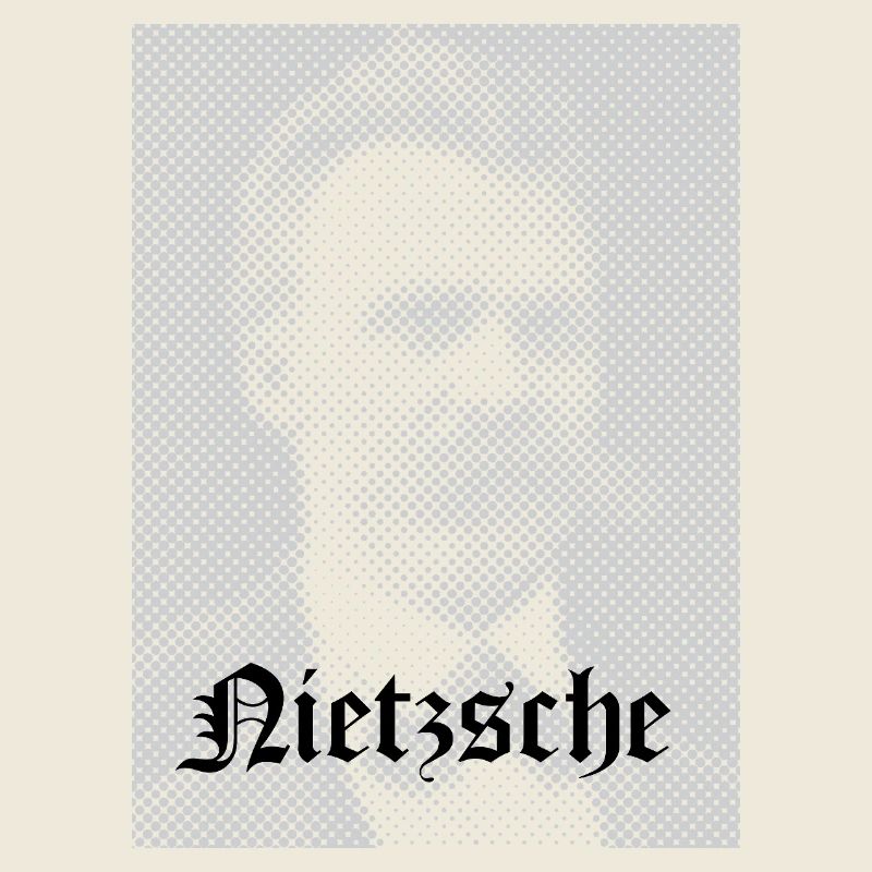 Halftone Philosophical Portrait