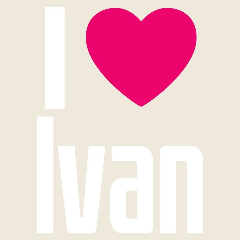 J’aime Ivan Coeur Rose J’aime Ivan