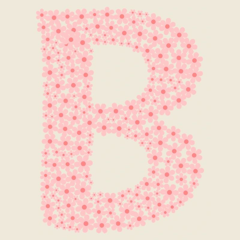 Blossom Monogram "B"