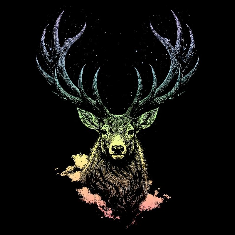 Spectre de la nébuleuse du cerf arc-en-ciel