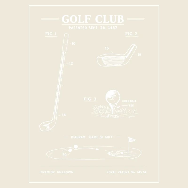 Plan de plan du club de golf