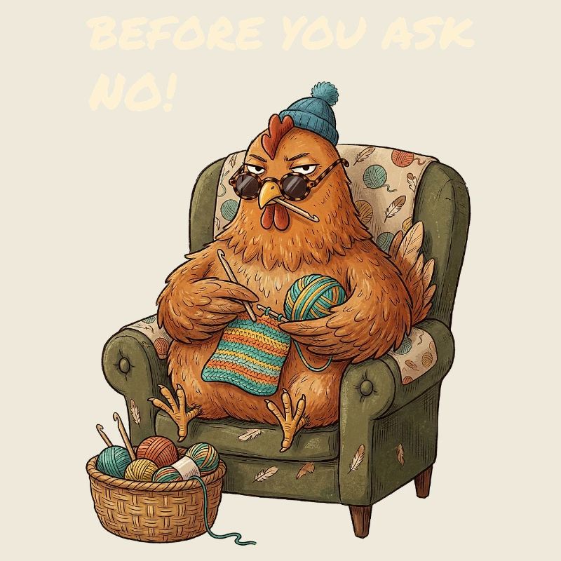Lustiger Spruch Huhn Häkelt