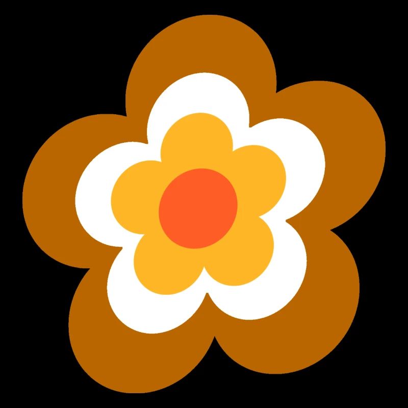 70s Flower Pattern Retro