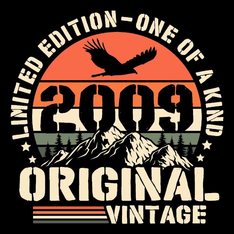 Original 2009 vintage anniversaire rétro cadeau