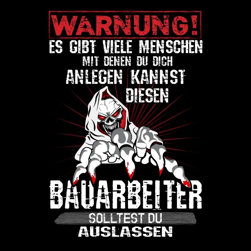 Bauarbeiter T-Shirt · Baustelle · Bagger · Kran