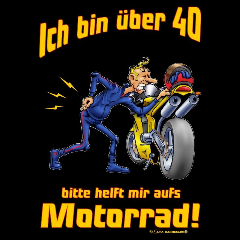 MD - Biker Shirt Design ich bin über 40 bitte