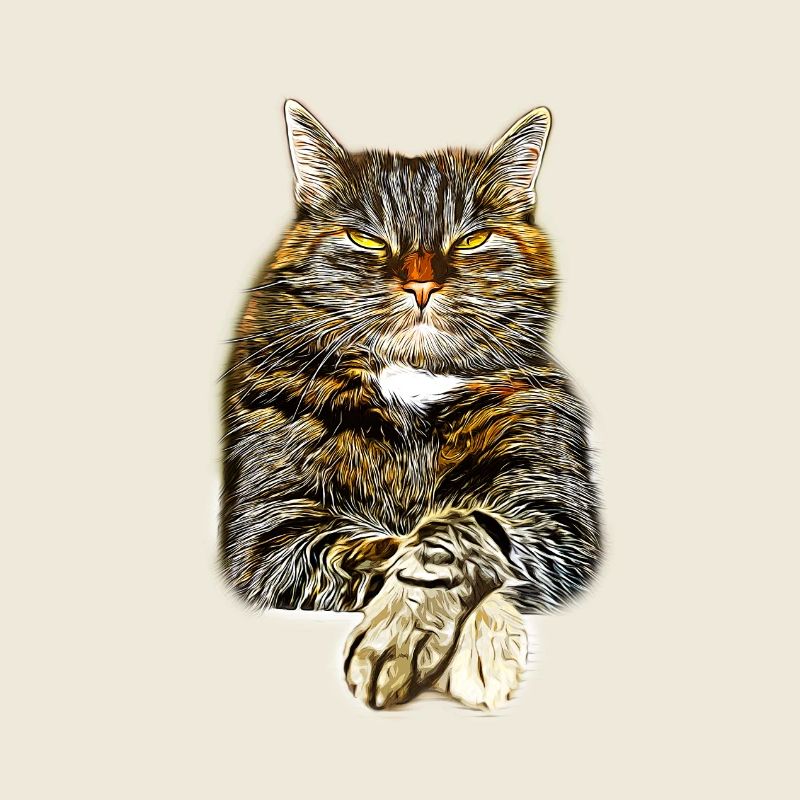 gxp cat cat like a boss vector art