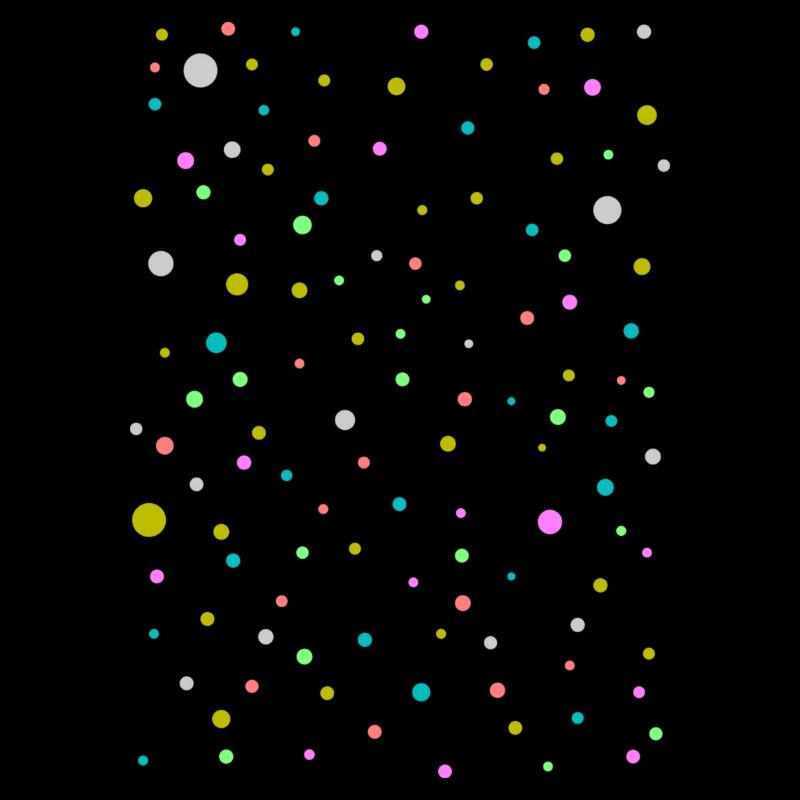 Points colorés, beau, design à la mode