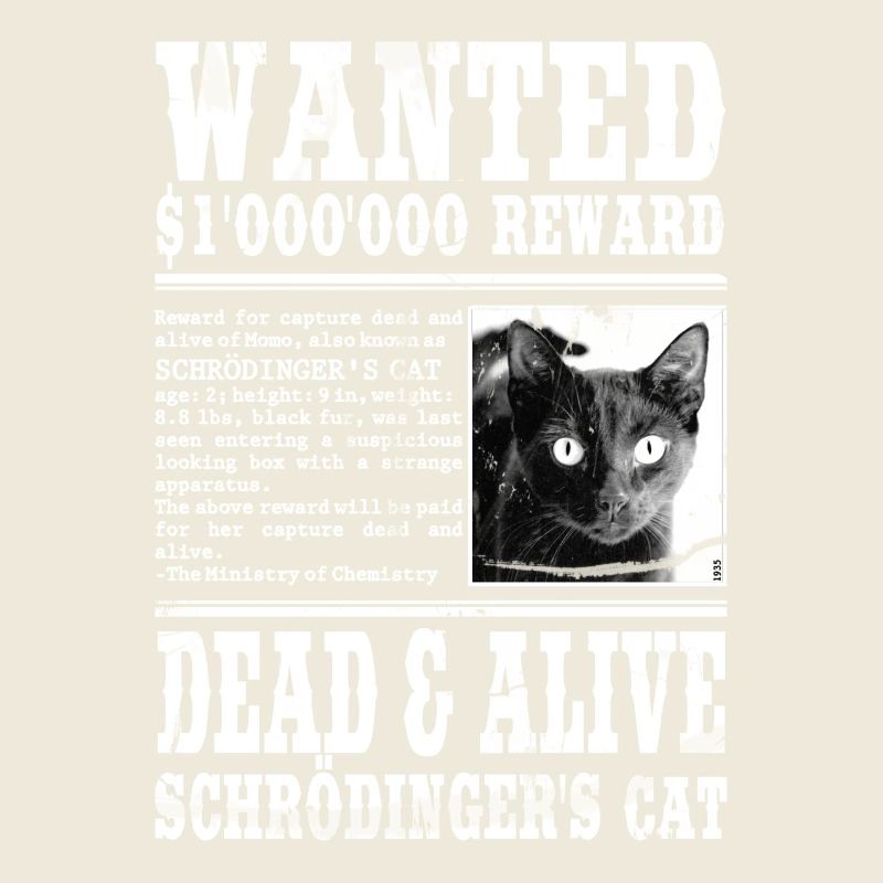 le chat de schrödinger blanc