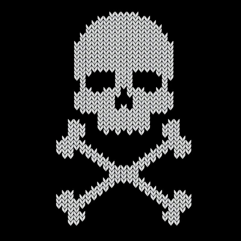 Schädel skull gestrickte