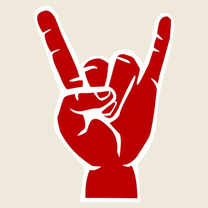 Teufels -Hand, Devil Rock cool metal Symbol