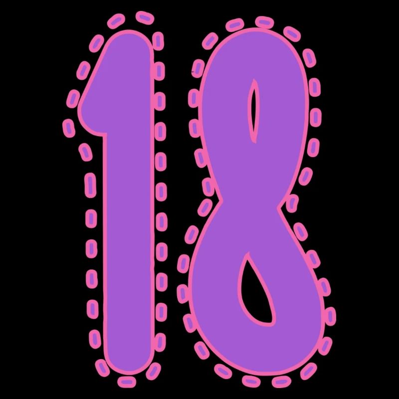 18. 18 ANS. 18e ANNIVERSAIRE. ANNIVERSAIRE 18 ANS.
