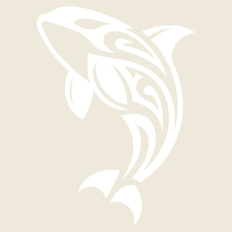 Springender Orca Tattoo Style