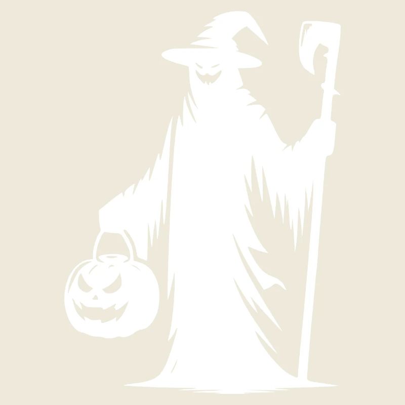 Zauber Gepenst mit Halloween Kürbis