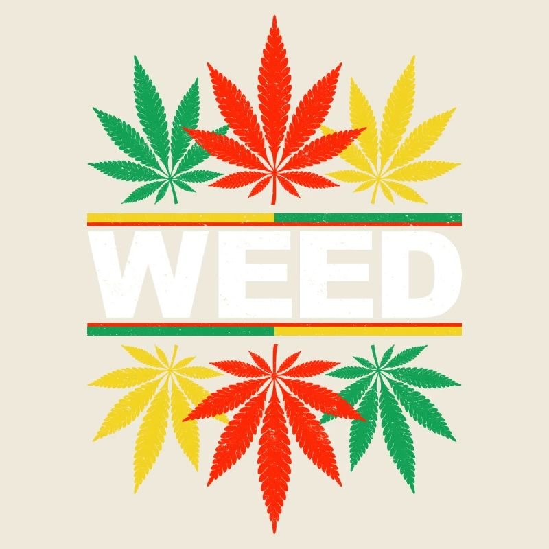 Vibrant Cannabis Leaf Pattern Design