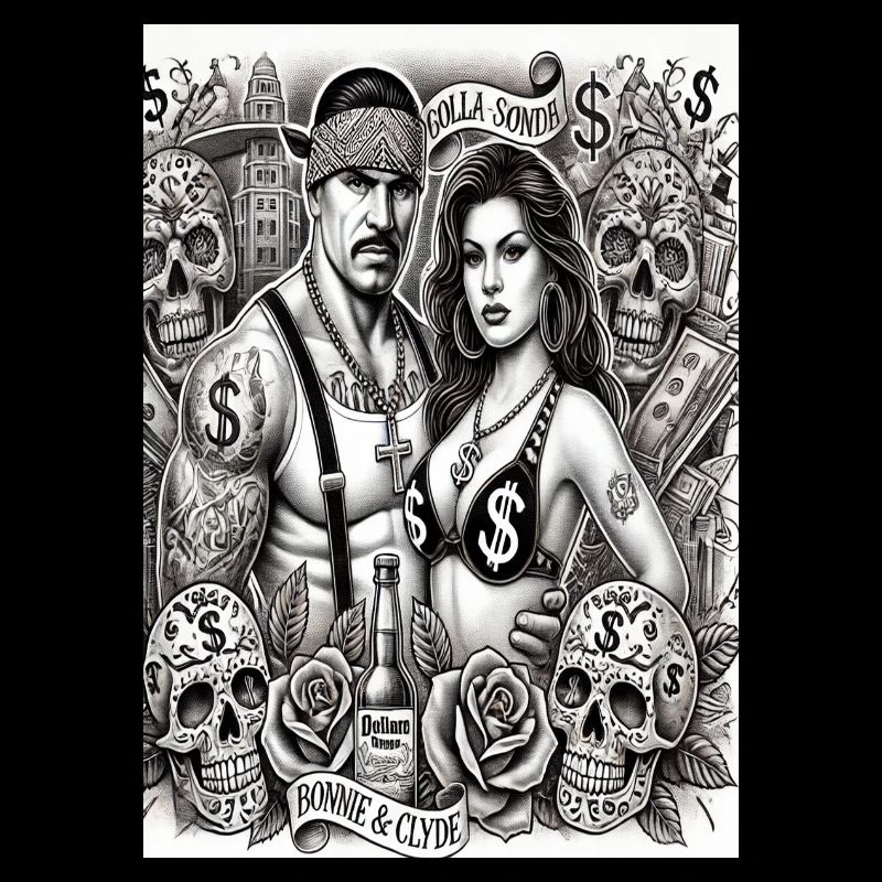 Bonnie and Clyde Chicano Style