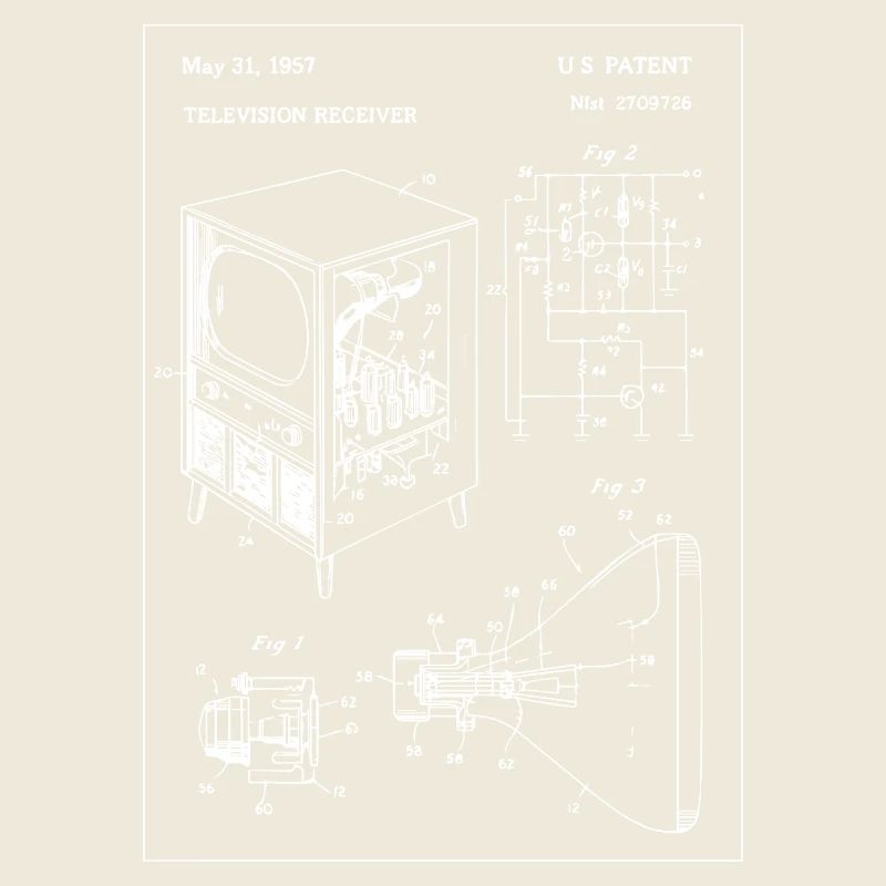 Conception de plan de télévision rétro vintage