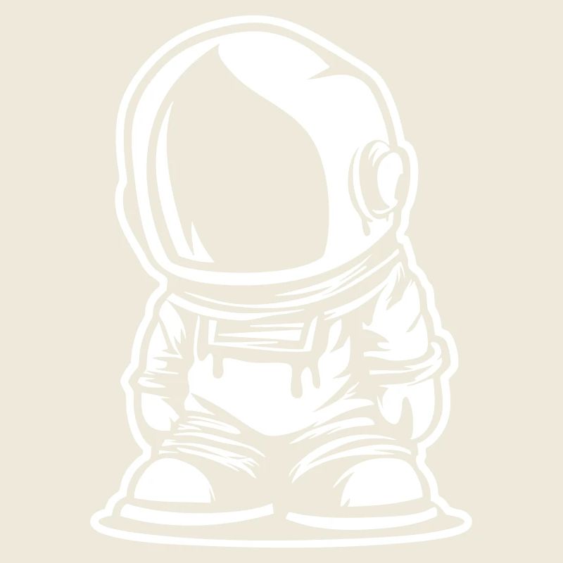 Conception d’astronaute de style dessin animé