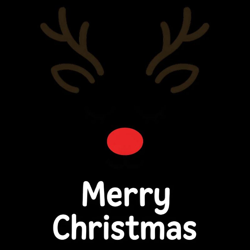 Cerf Rudolph Joyeux Noël doux