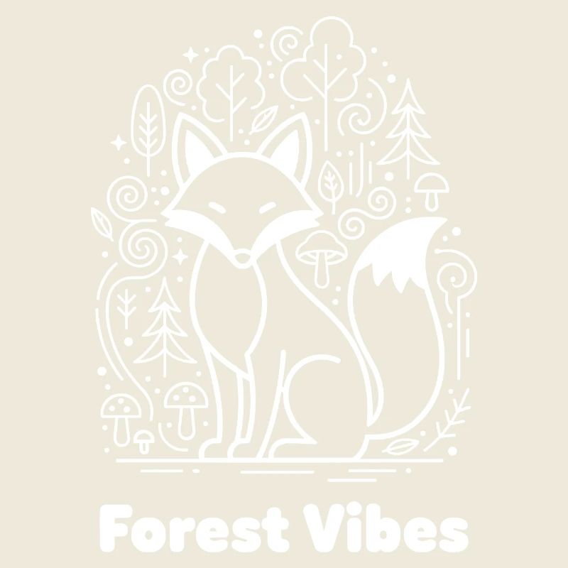 Forest fox in cloud forest