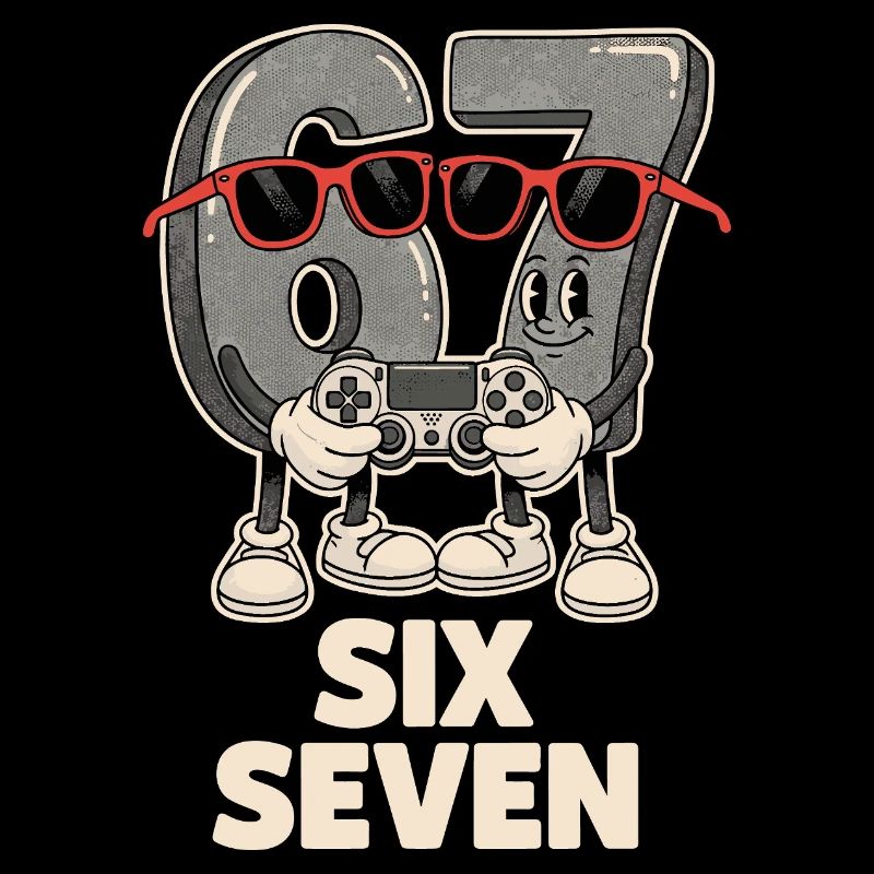6 7 Six Sept Points d’Aura Meme Jeu Mignon