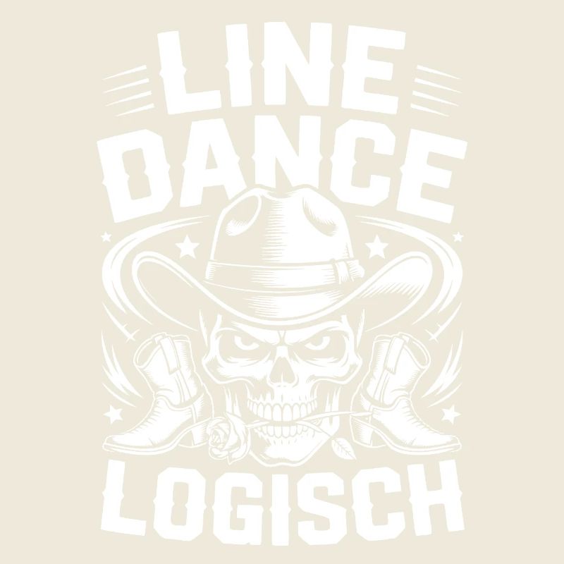 Line Dance Schädel Logo
