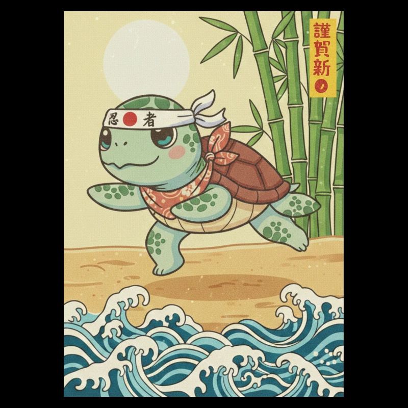 Kawaii Martial Arts Turtle