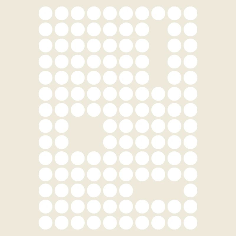 Dot Mosaic Geometric Grid