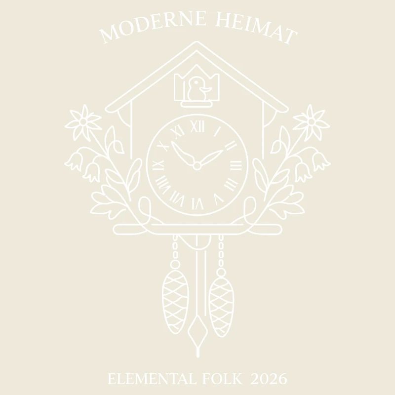 Modern Home Cuckoo Clock Elemental Folk