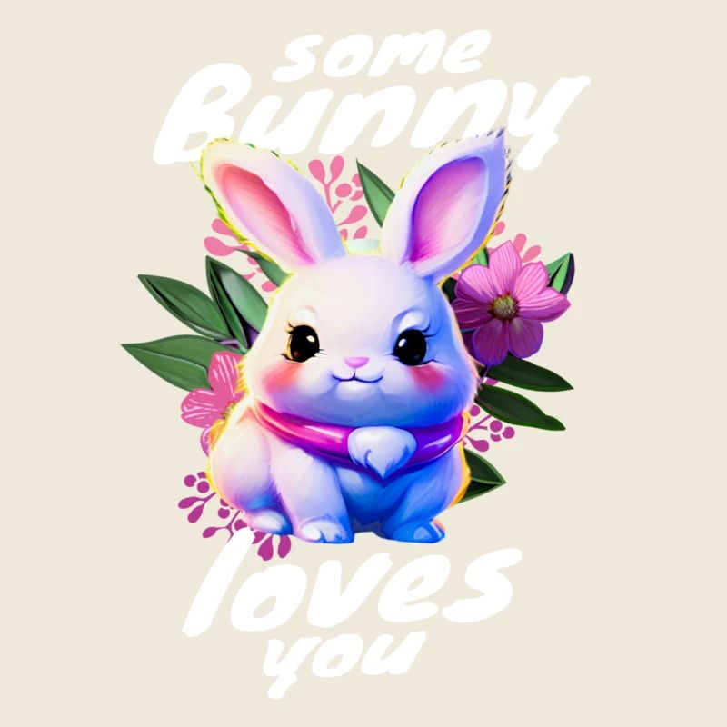 Le lapin de Pâques doux vous apporte de l’amour