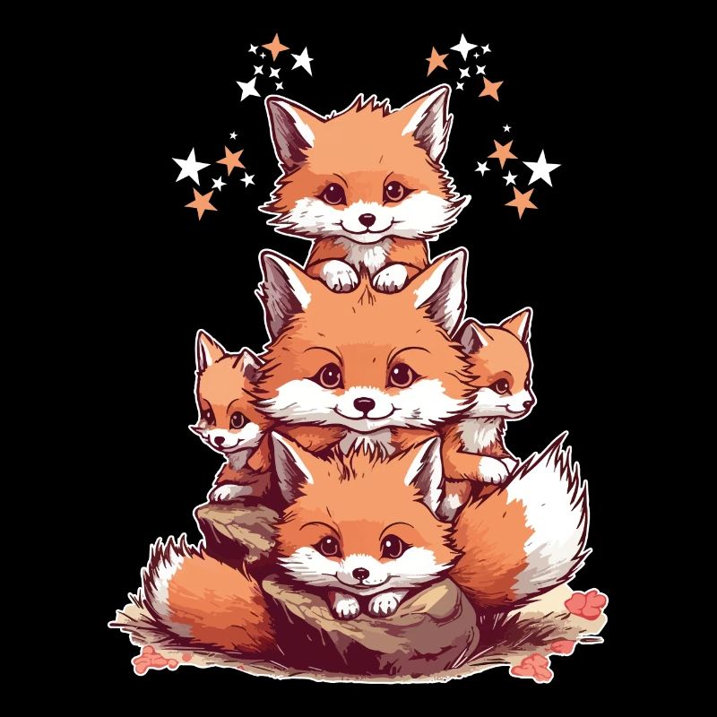 Cute foxes