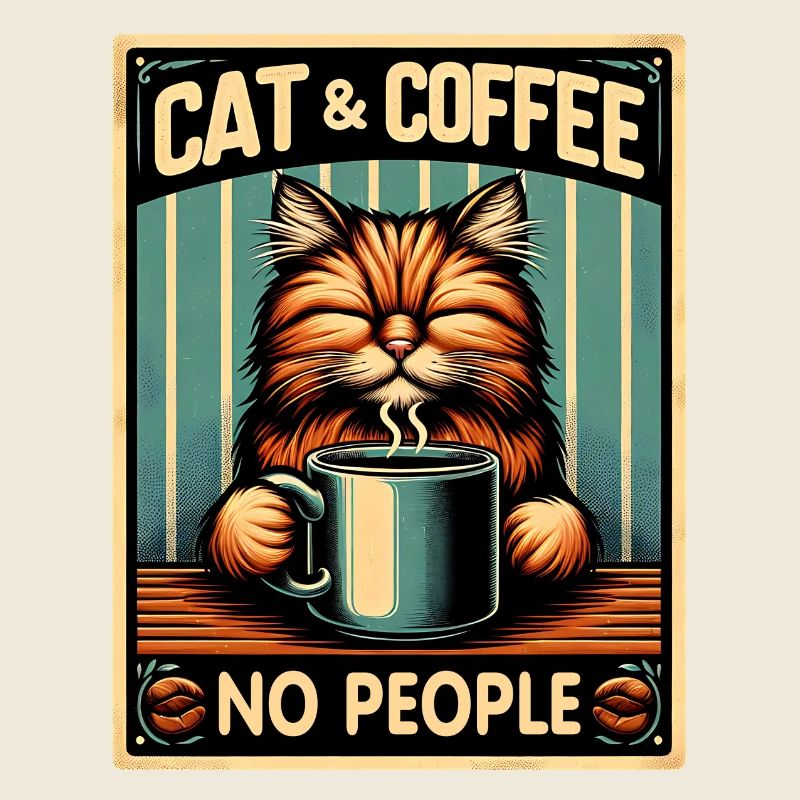 Le chat et le café, pas les gens