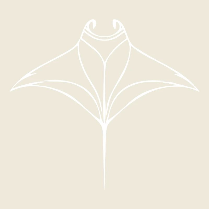 Manta rays in elegant flight