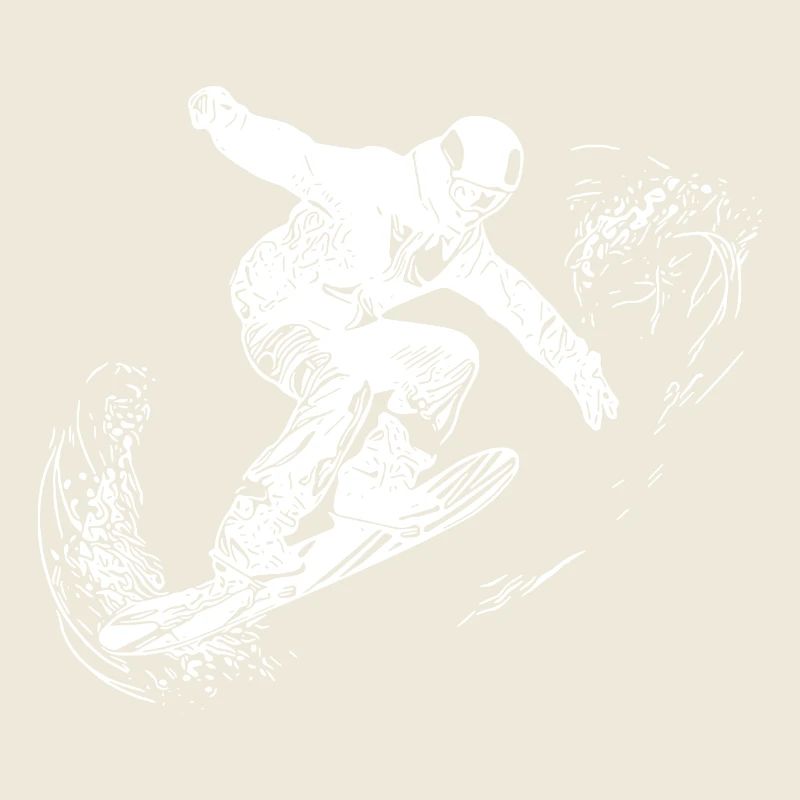 Snowboard Jump Style Elegant Snowboarding Move