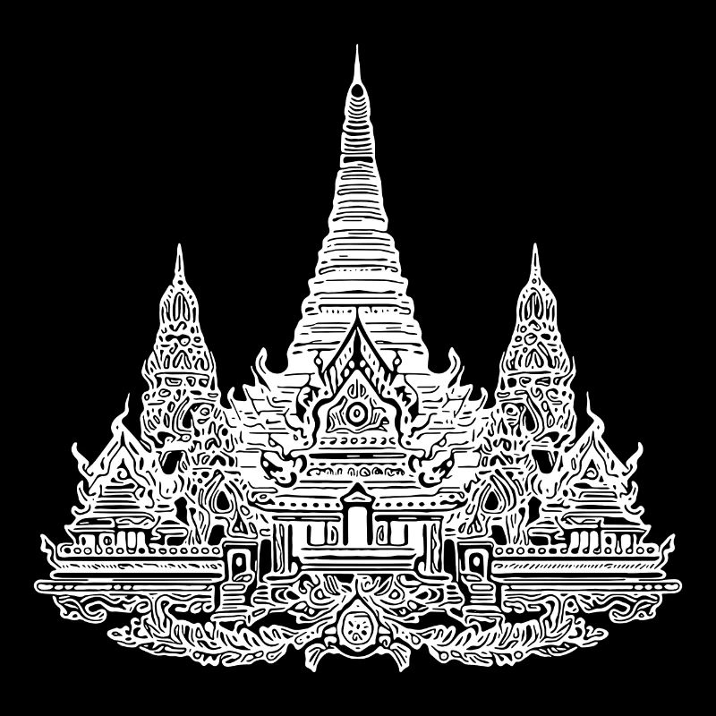 Voyage exotique en Thaïlande Grand complexe de temples de pays