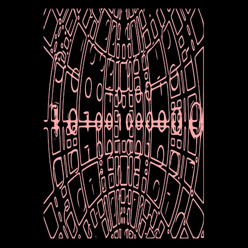 Code binaire Abstrait (rose)