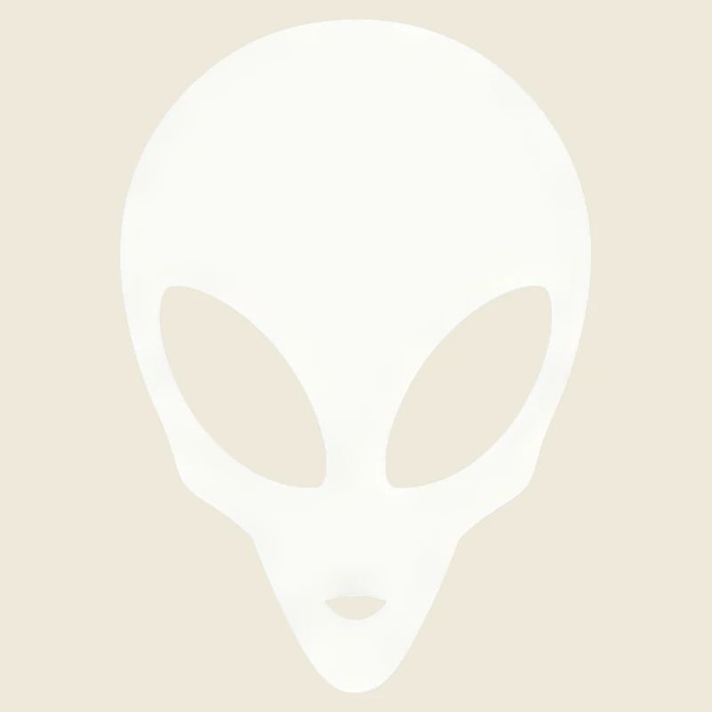 Silhouette eines Alienkopfes