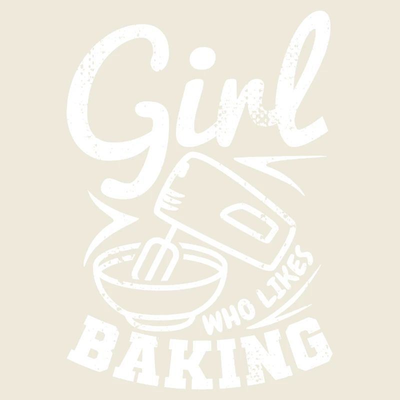 Mädchen, das gerne backt