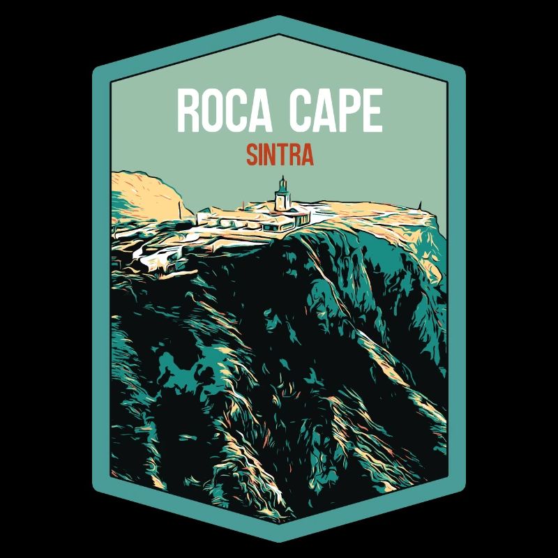 Illustration Cap de Roca, Leuchtturm, Portugal