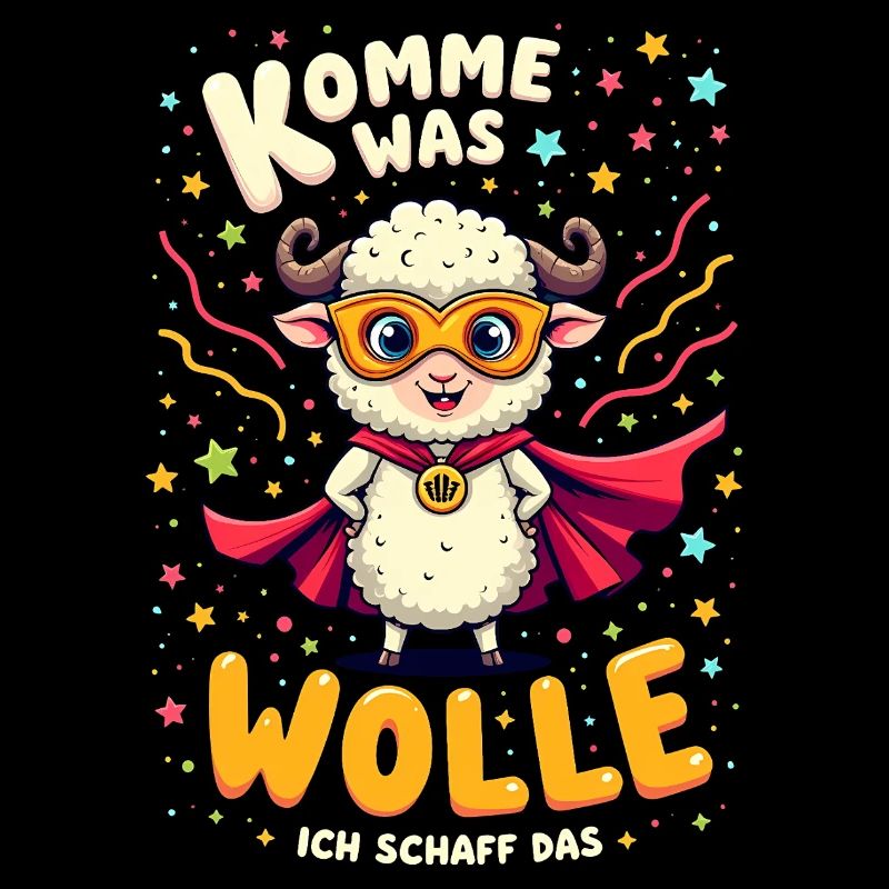 Komme Was Wolle Ich Schaff Das Karneval Schaf