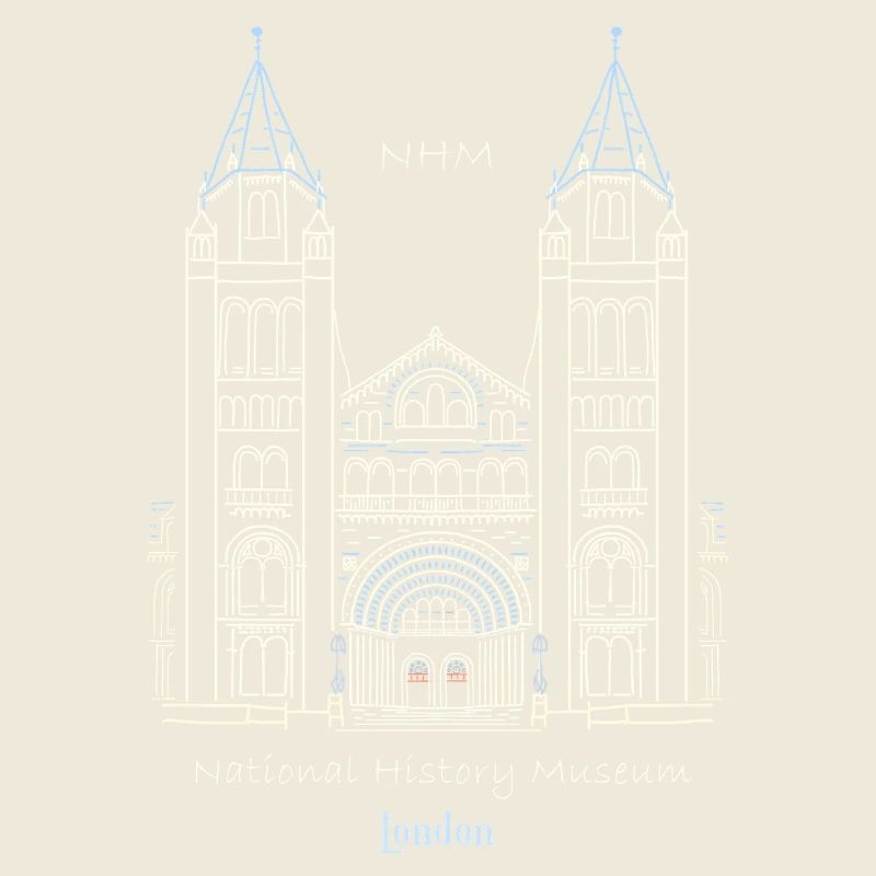 London, Natural History Museum NHM, Drawing, UK