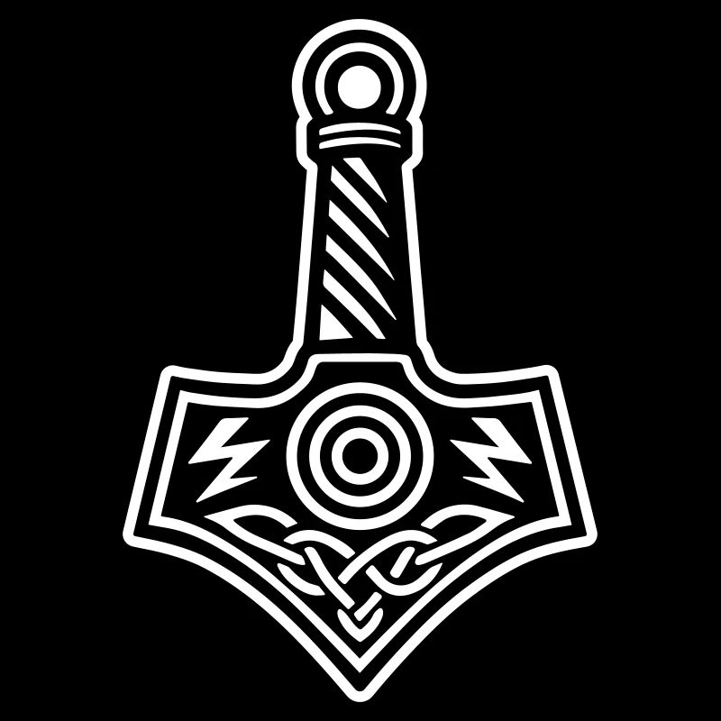 Thors Hammer Mjölnir Hammer des Gottes Thor