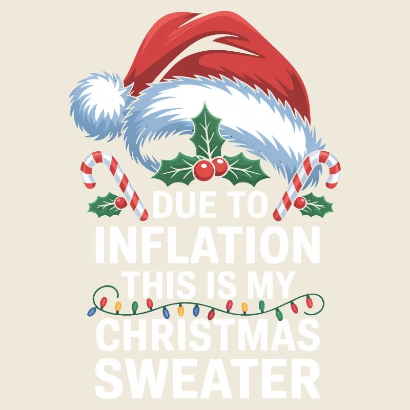 Jeu de mots sur l’inflation avec le pull de Noël
