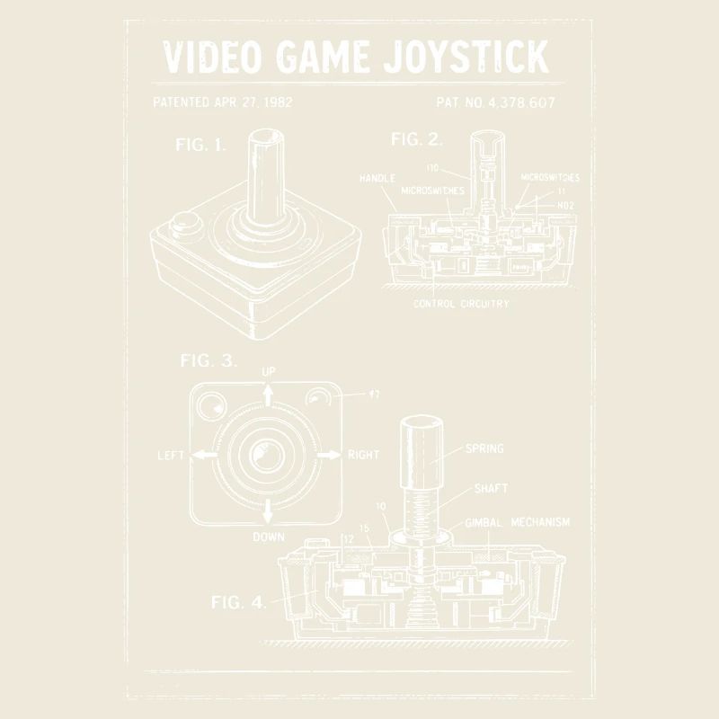 Plan rétro du joystick