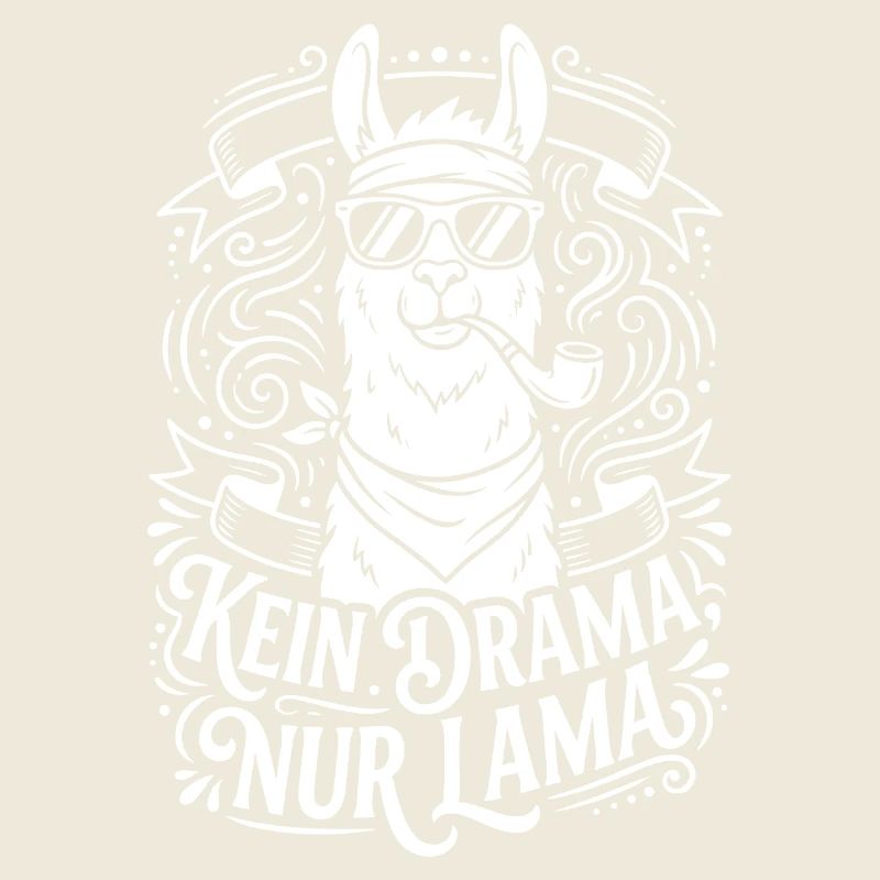 Pas de drame, juste de l’humour de lama – lama