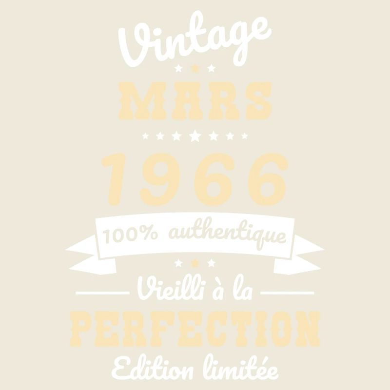 Anniversaire 60 ans - Vintage - Mars 1966