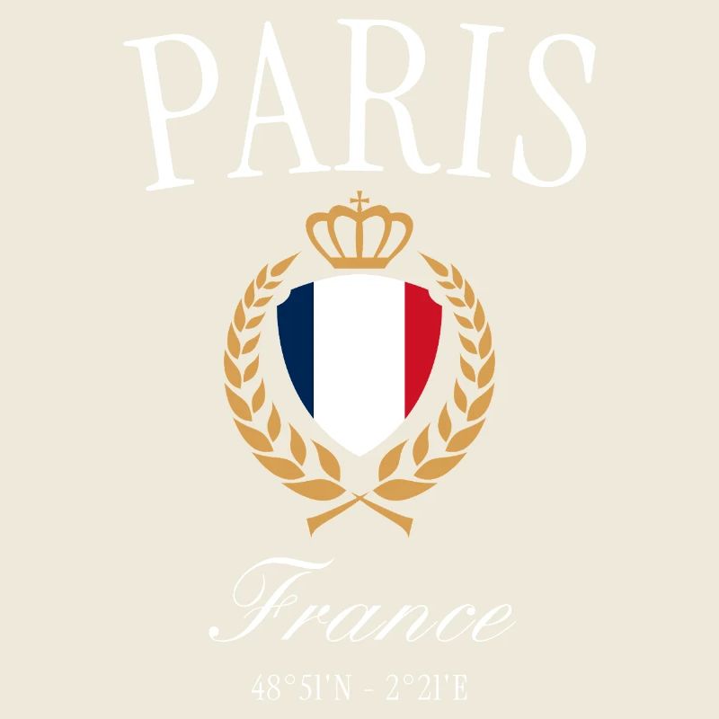Paris Frankreich Wappen Krone – Reise Souvenir