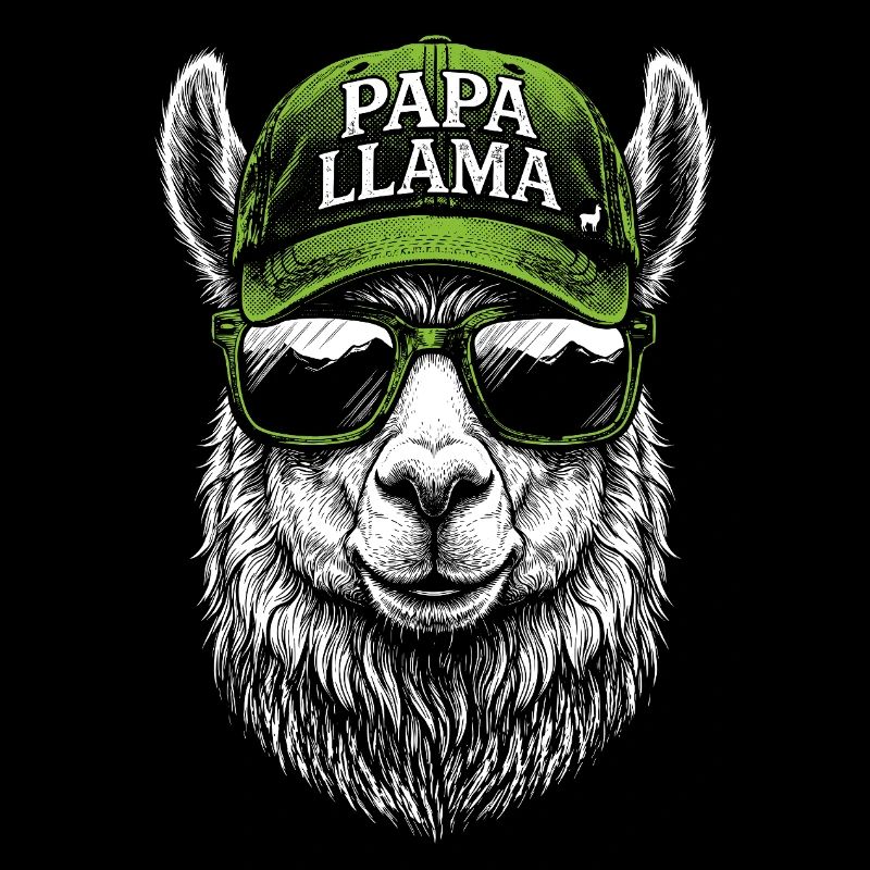 Conception de la casquette Papa Llama